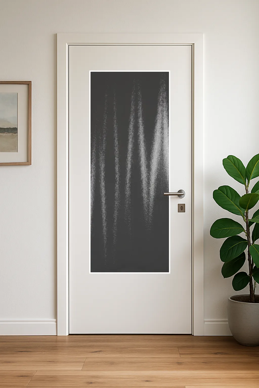 Glaseinsatz aus ESG Designglas 4 mm Chinchilla für Türen nach Maß