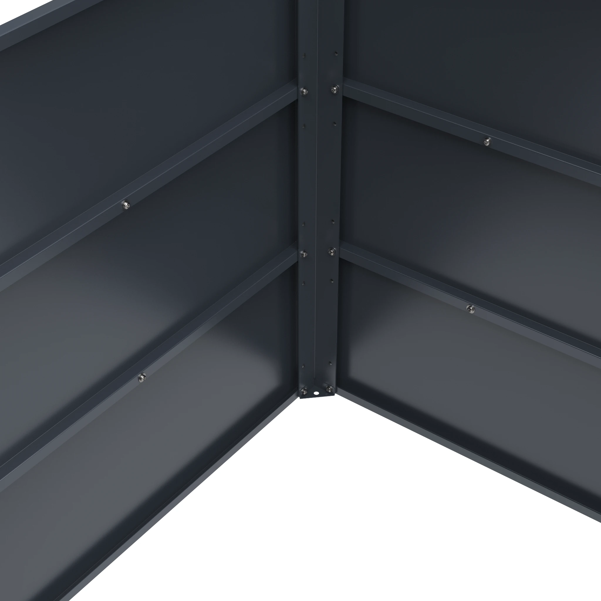 Hochbeet UrbanGrow L Anthrazit Grau zur Bepflanzung von Gemüse und Kräutern im Garten