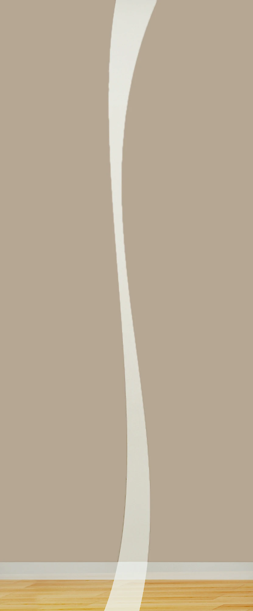 Pendeltür aus Glas mit Motiv Stream als moderne Innentür