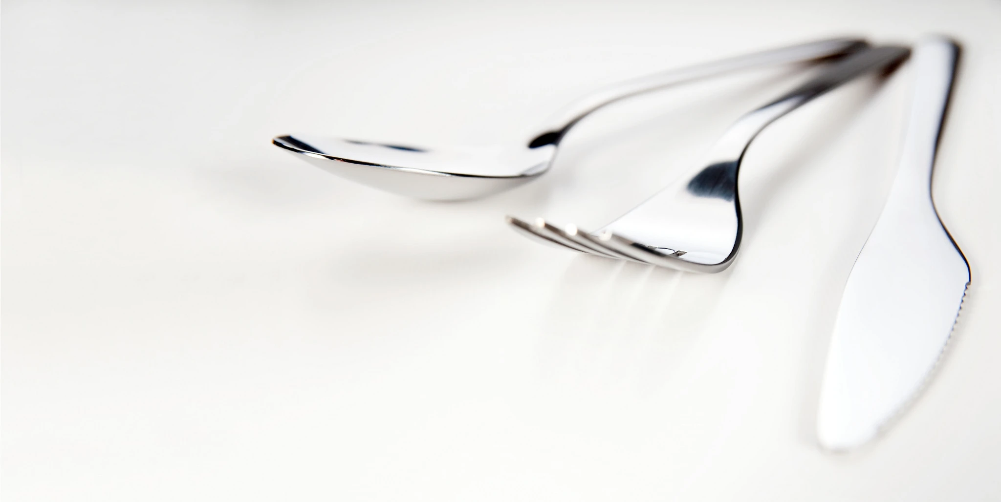 Küchenrückwand aus ESG Glas Glasbild mit Motiv Besteck in 4 mm, 6 mm oder 8 mm nach Maß gefertigt