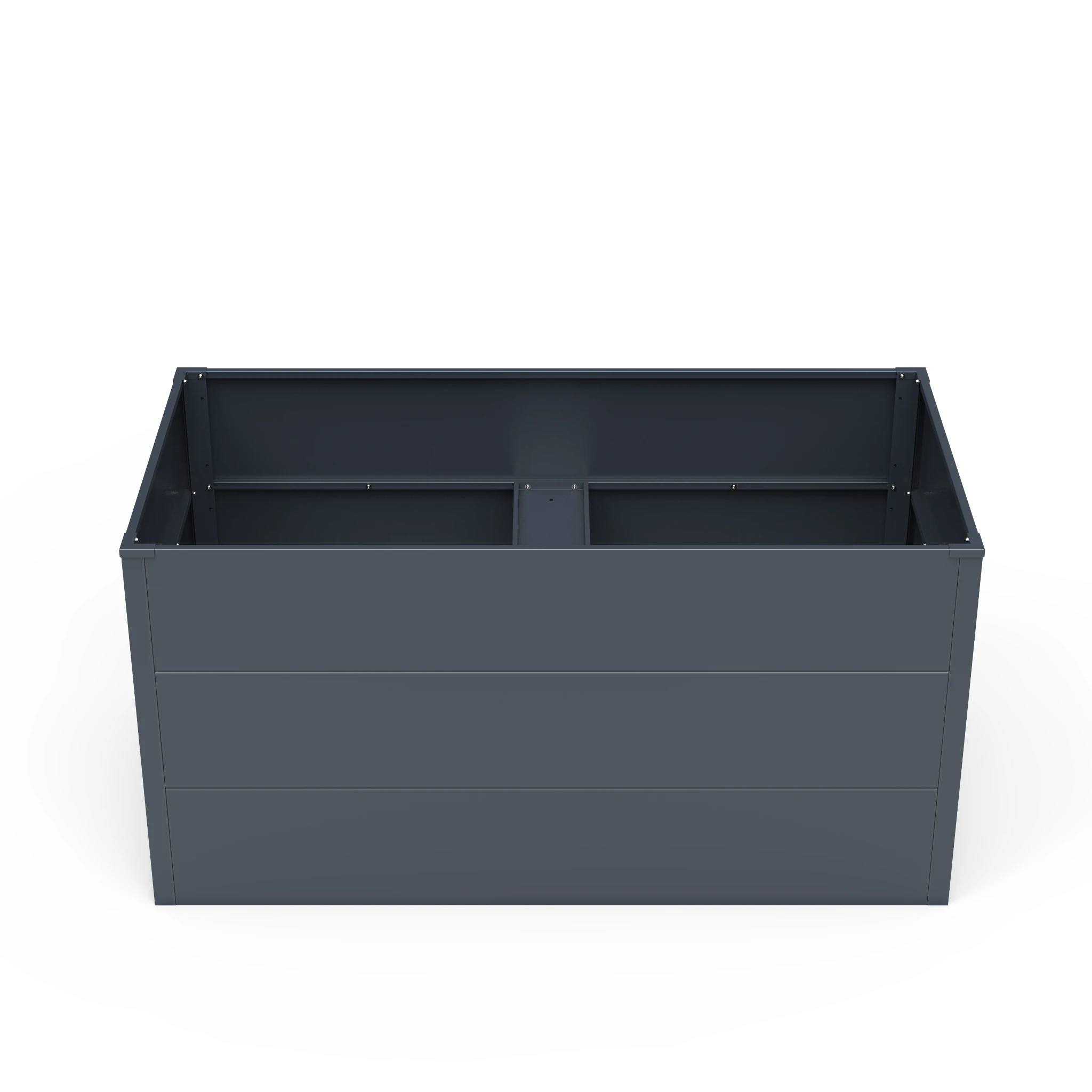 Hochbeet UrbanGrow L Anthrazit Grau zur Bepflanzung von Gemüse und Kräutern im Garten