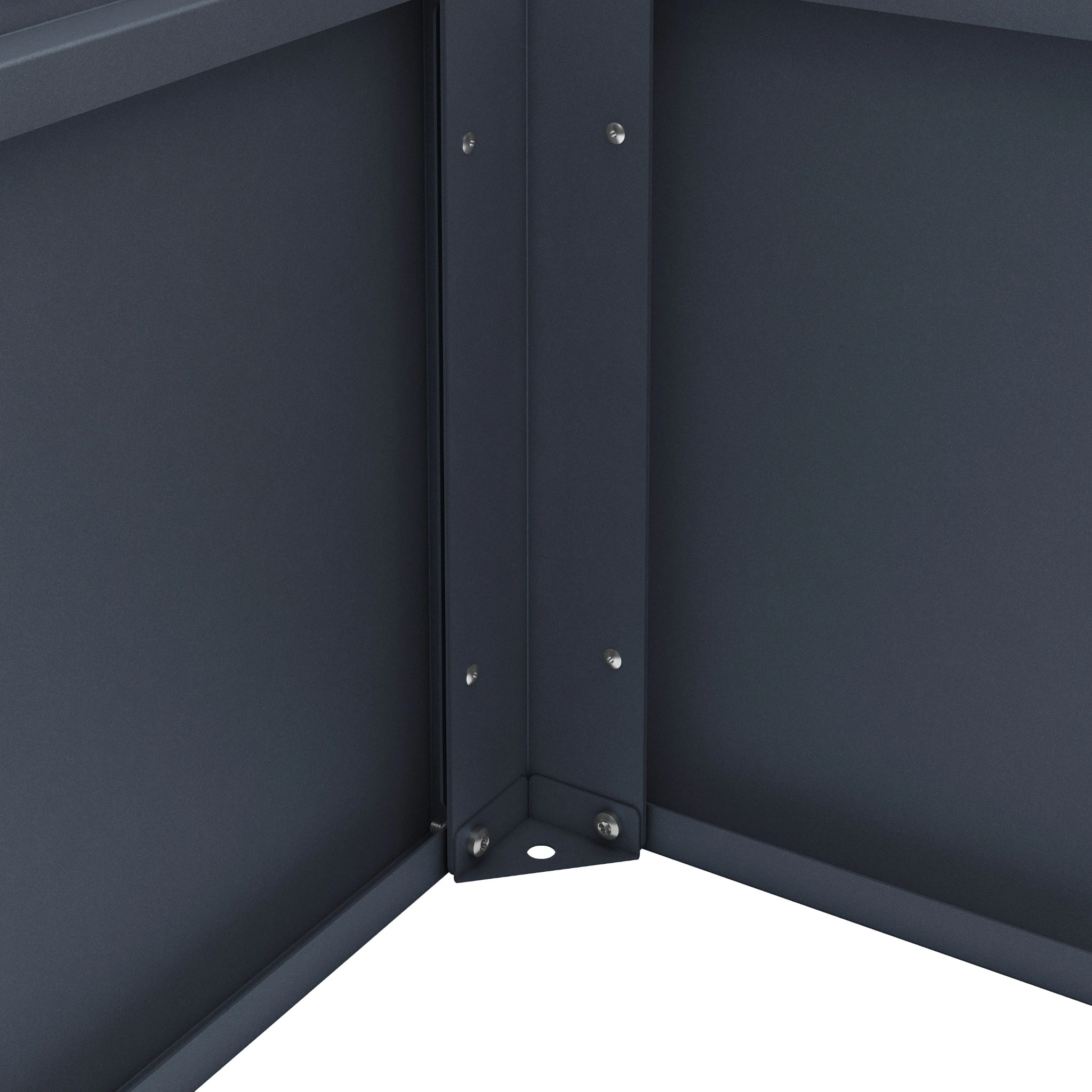 Hochbeet UrbanGrow XL Anthrazit Grau zur Bepflanzung von Gemüse und Kräutern im Garten