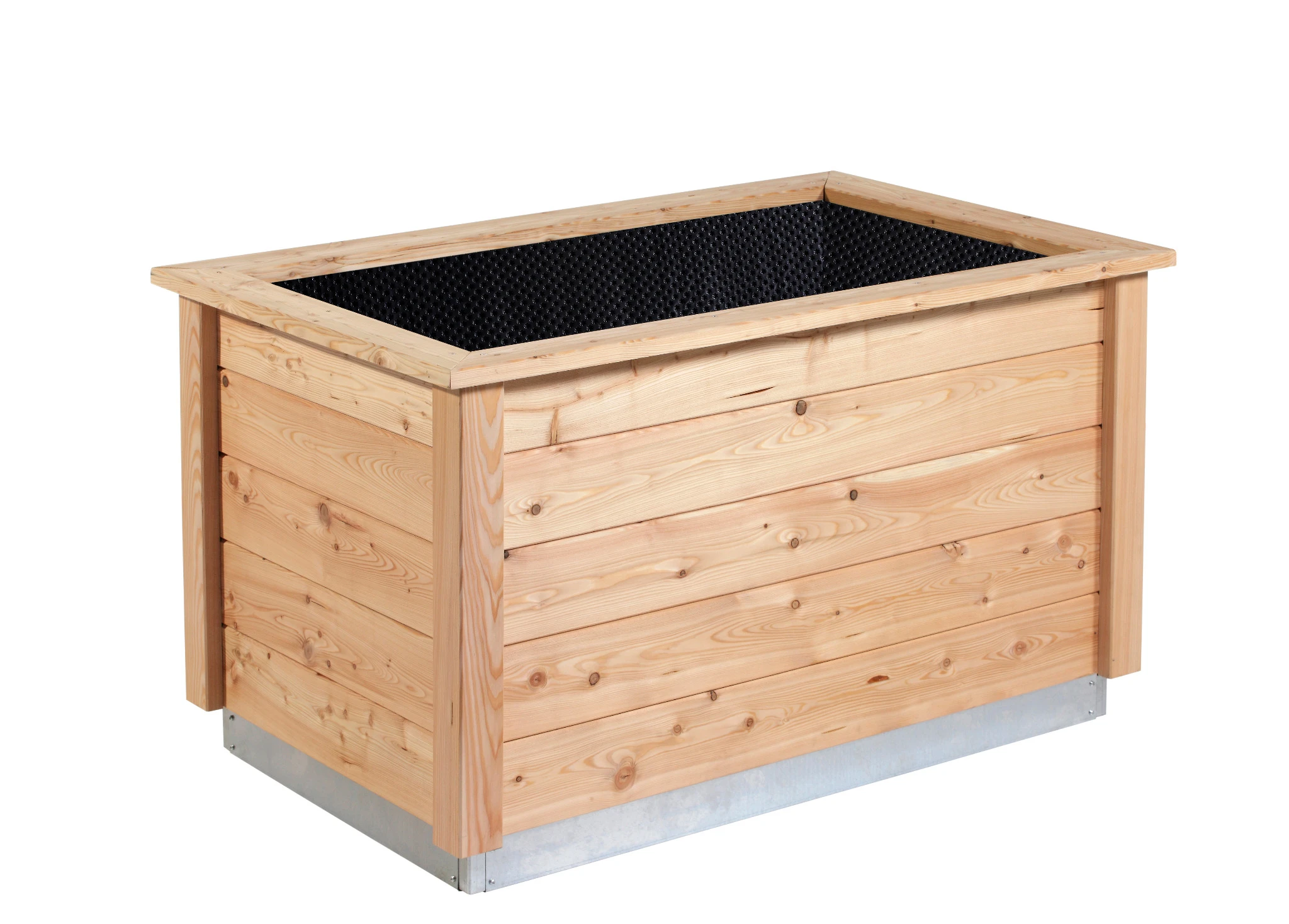 Holz-Hochbeet Woody light zur Bepflanzung von Gemüse und Kräutern im Garten