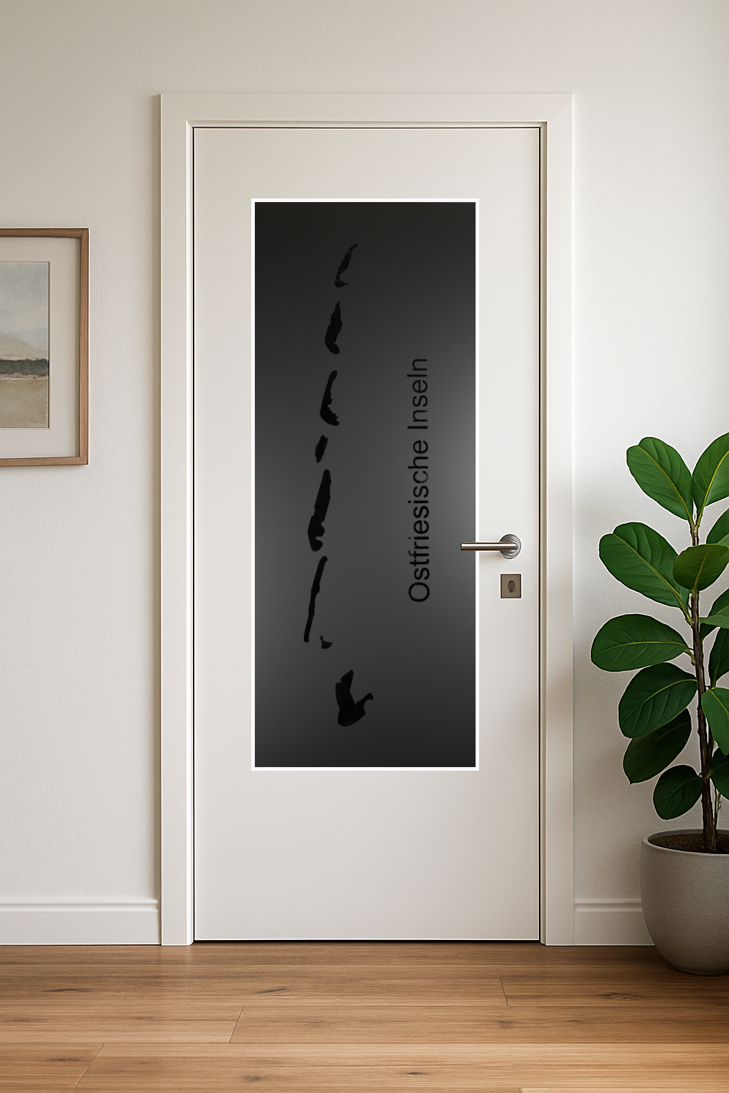 Glaseinsatz Motiv  "Ostfriesische Inseln"