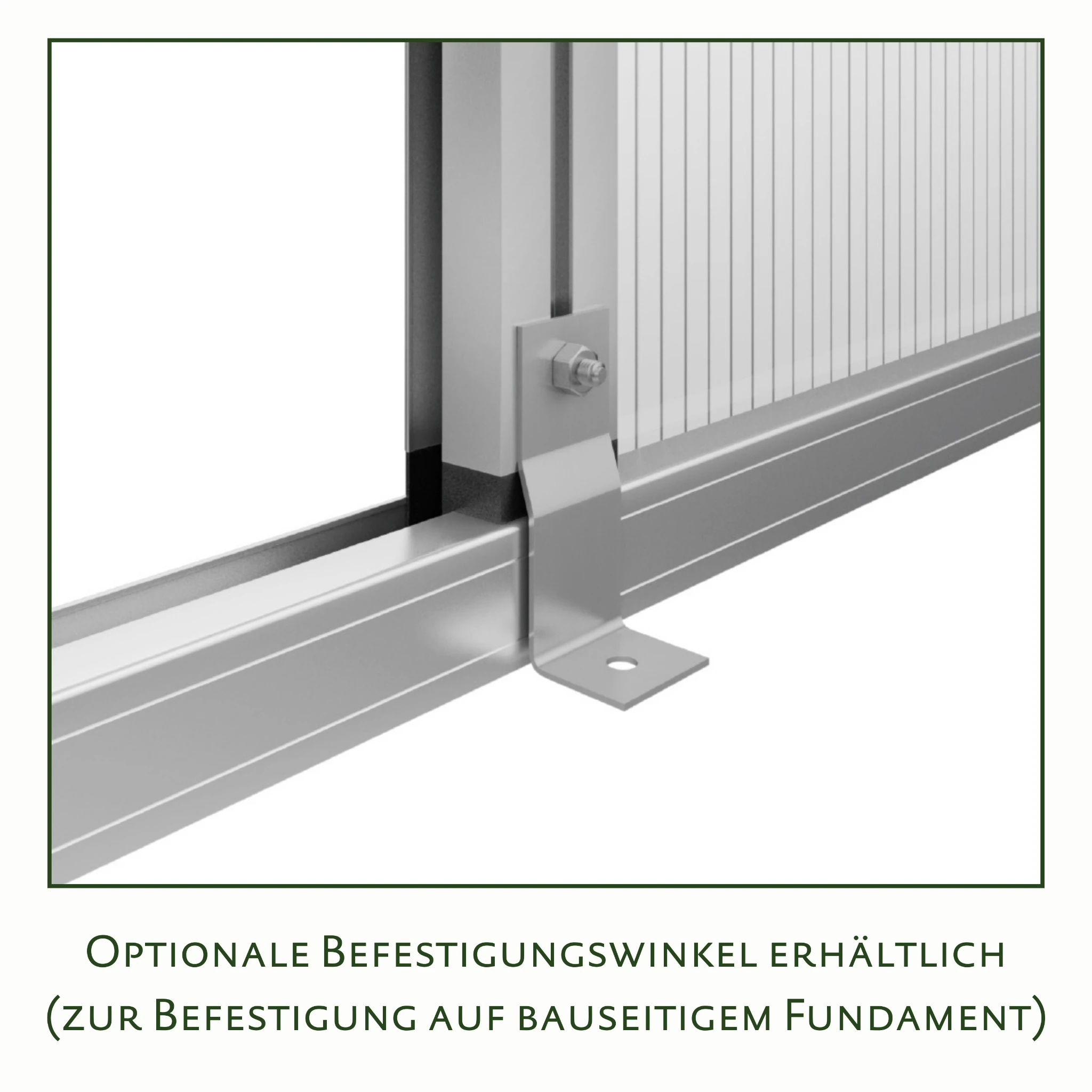 Gewächshaus aus Aluminium und Kunststoff HKP als langlebiges Gewächshaus Rhodo IV für Gartenpflanzen