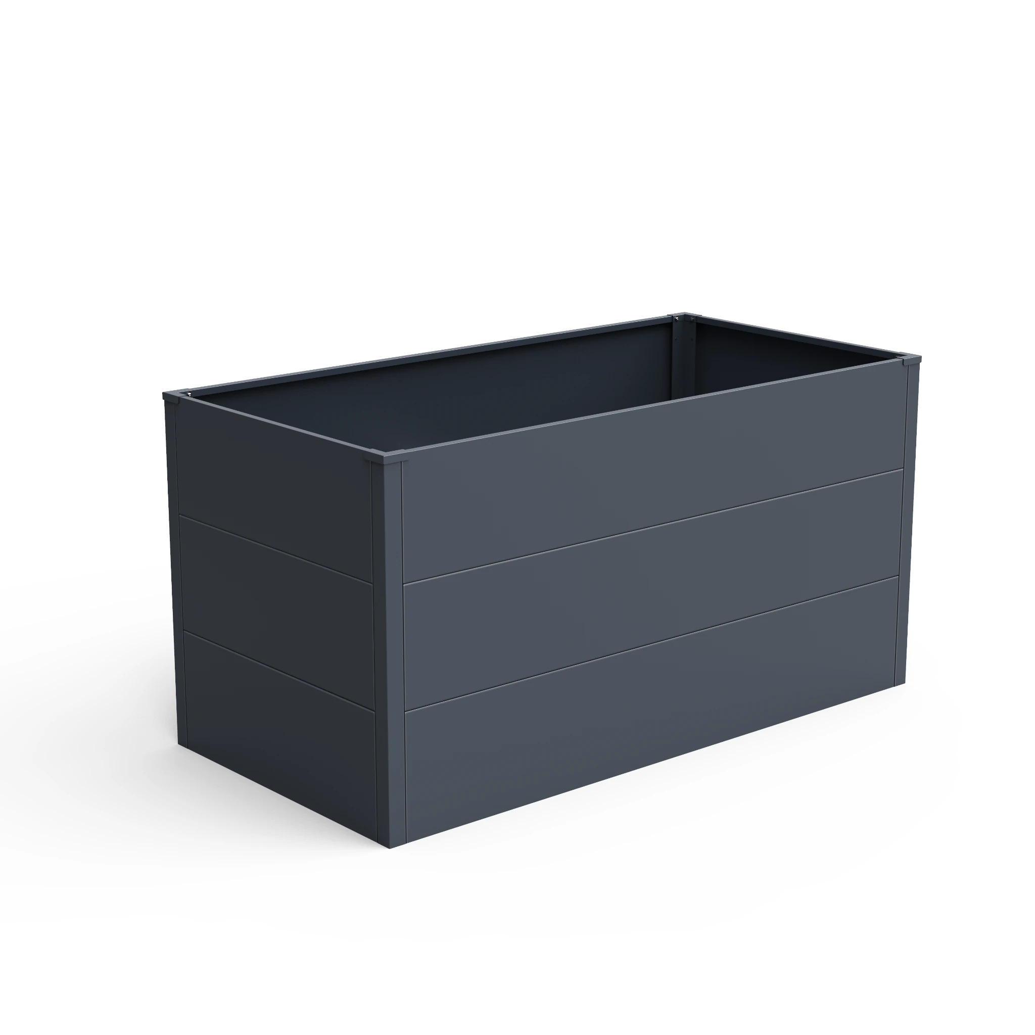 Hochbeet UrbanGrow L Anthrazit Grau zur Bepflanzung von Gemüse und Kräutern im Garten