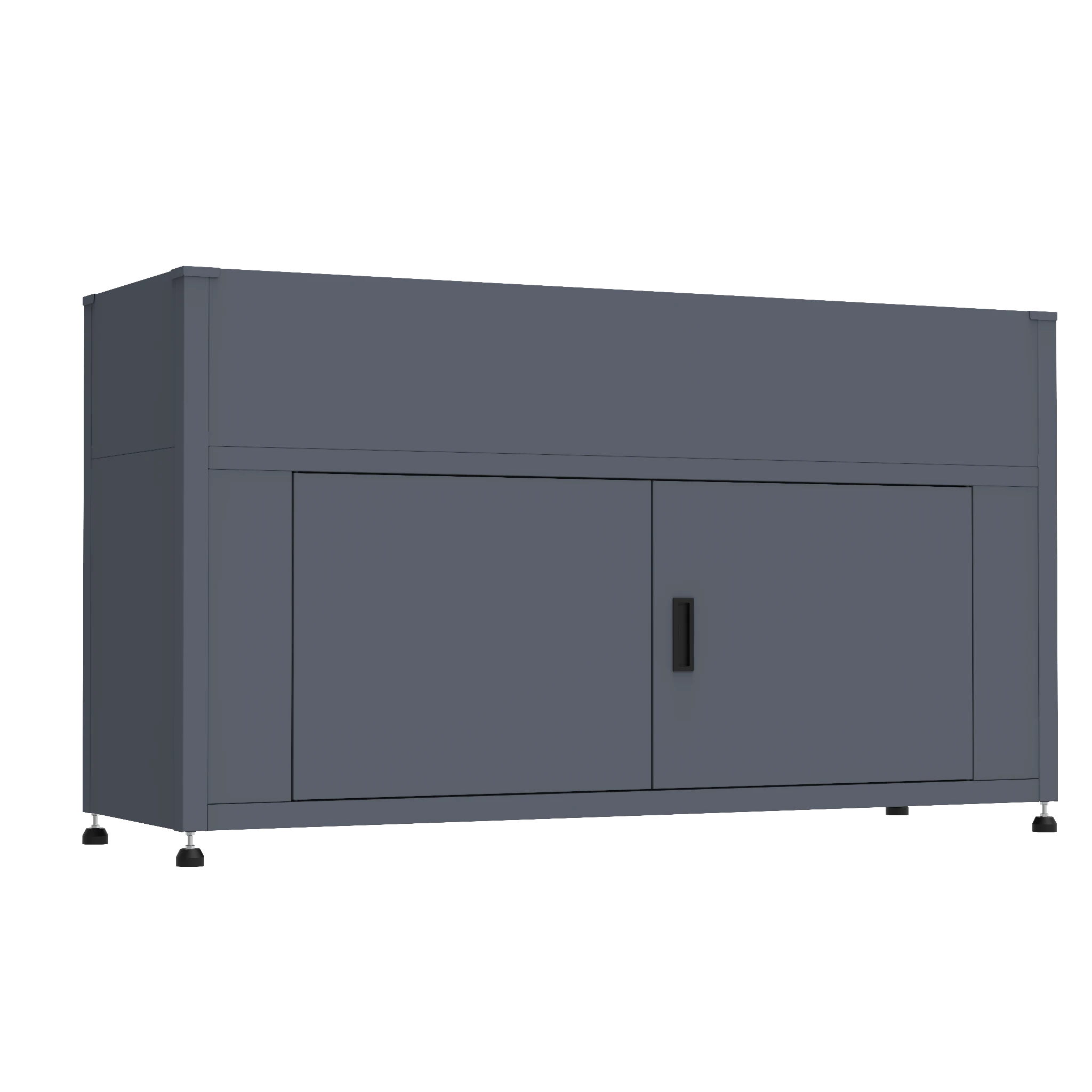 Hochbeet UrbanGrow L-Space anthrazit Grau zur Bepflanzung von Gemüse und Kräutern im Garten