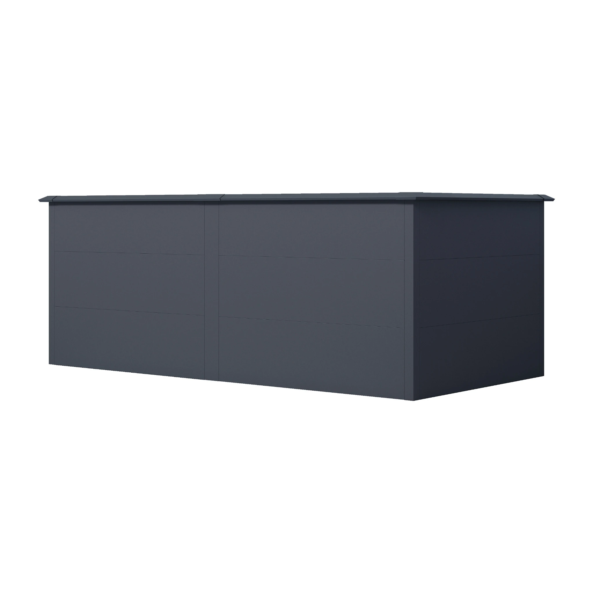 Hochbeet UrbanGrow XL Anthrazit Grau zur Bepflanzung von Gemüse und Kräutern im Garten