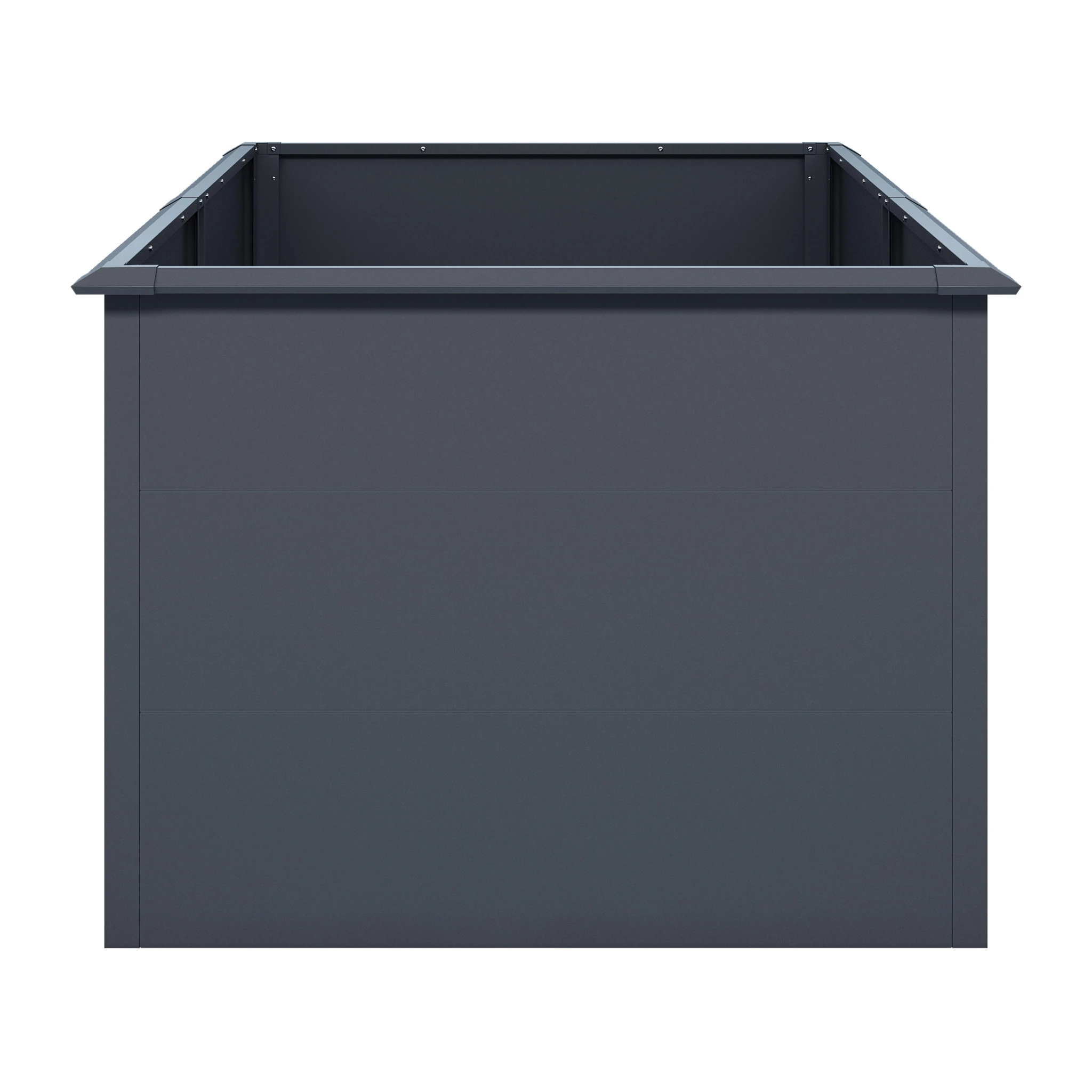 Hochbeet UrbanGrow XL Anthrazit Grau zur Bepflanzung von Gemüse und Kräutern im Garten