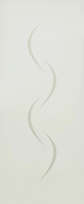 Glaseinsatz aus ESG Klarglas 4 mm mit Sandstrahlmotiv Wave für Türen nach Maß