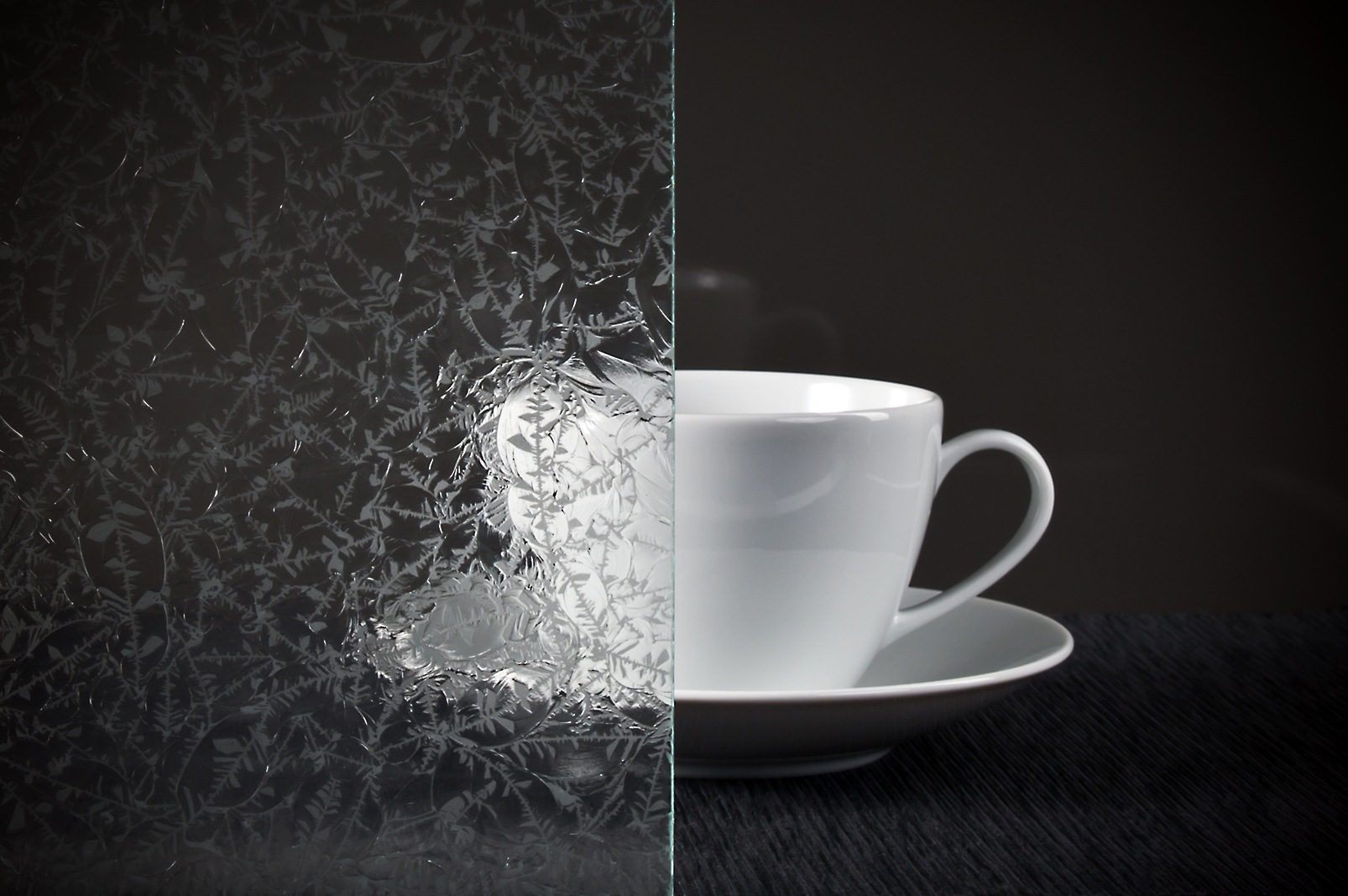 Designglas-ESG-4mm-Eisblumenglas-komprimiert Glaseinsatz Eisblumenglas weiß