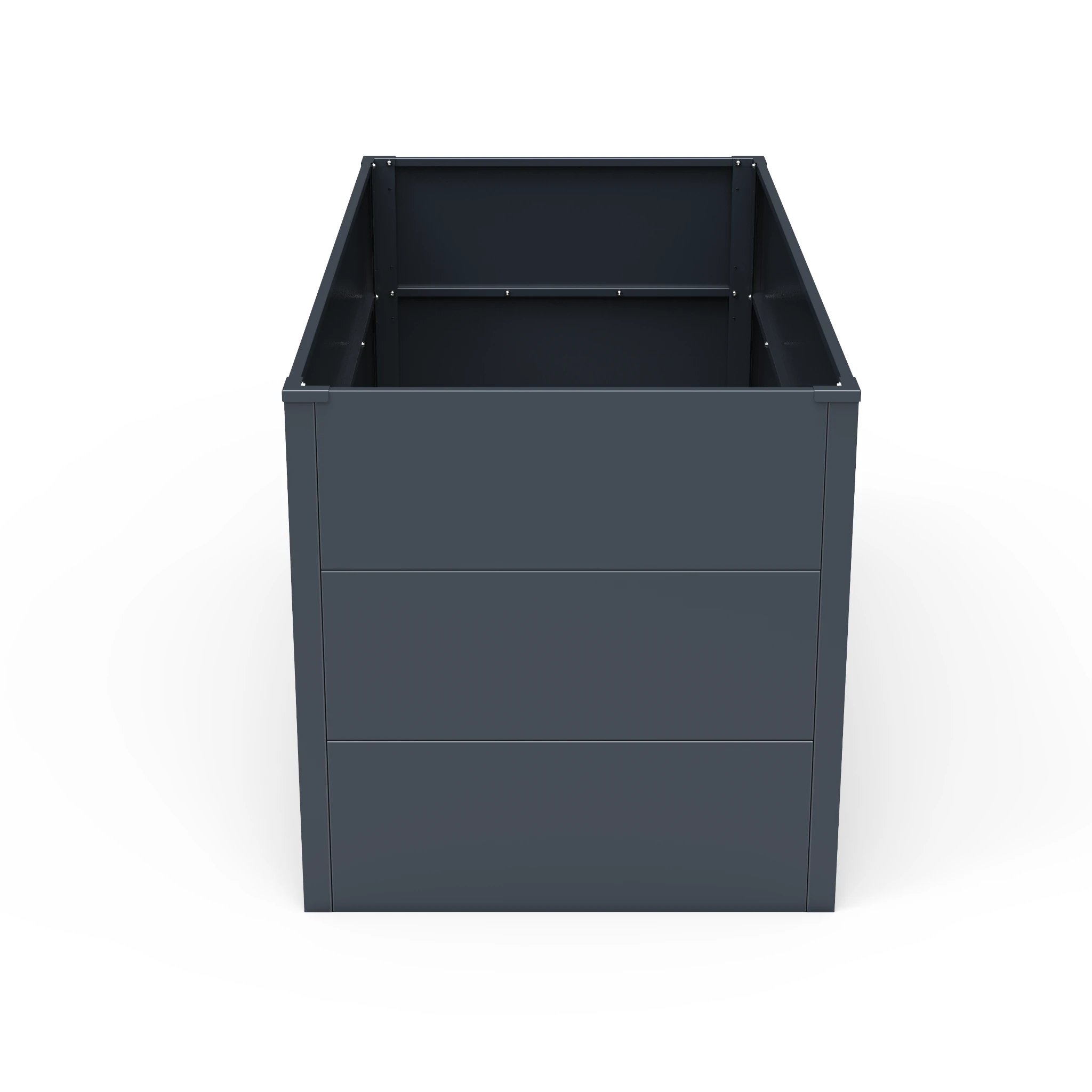 Hochbeet UrbanGrow L Anthrazit Grau zur Bepflanzung von Gemüse und Kräutern im Garten