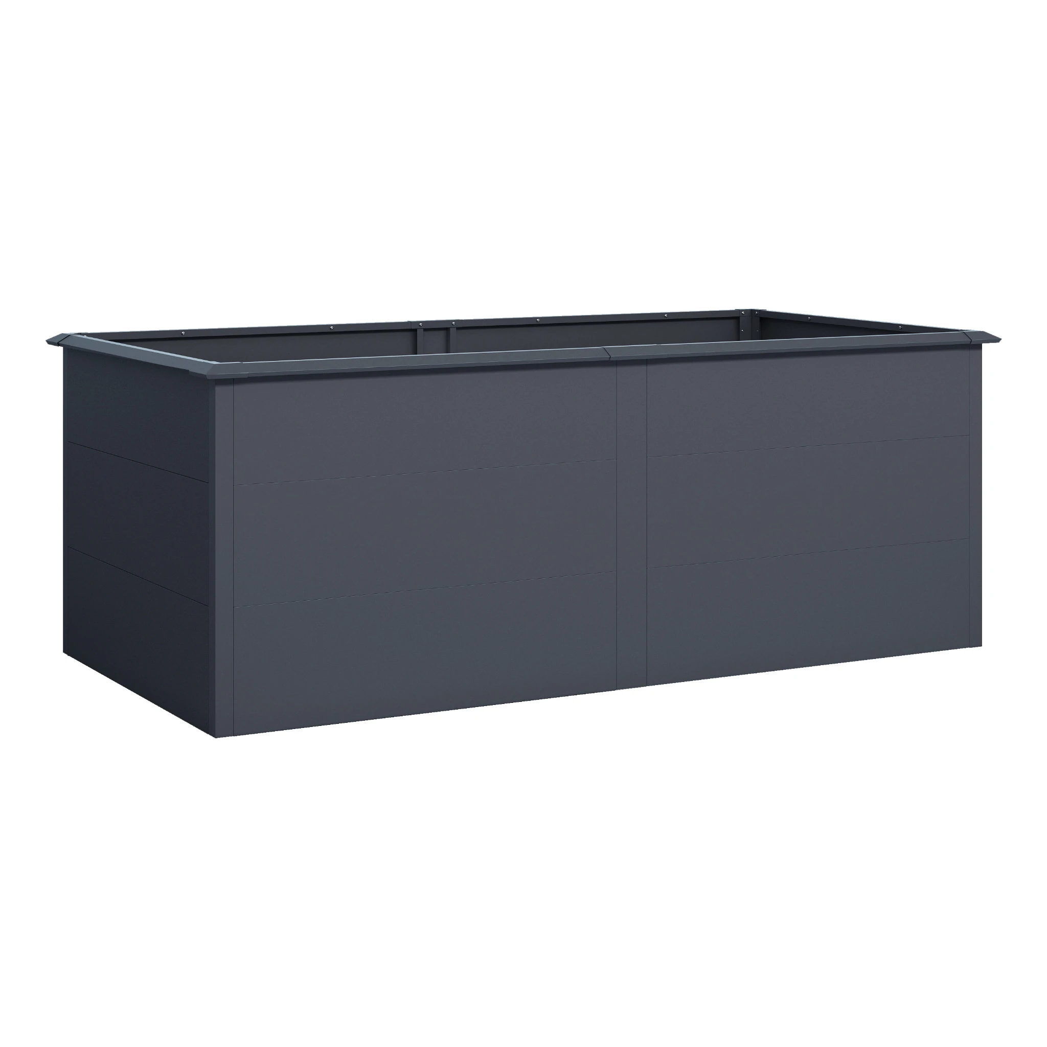 Hochbeet UrbanGrow XL Anthrazit Grau zur Bepflanzung von Gemüse und Kräutern im Garten