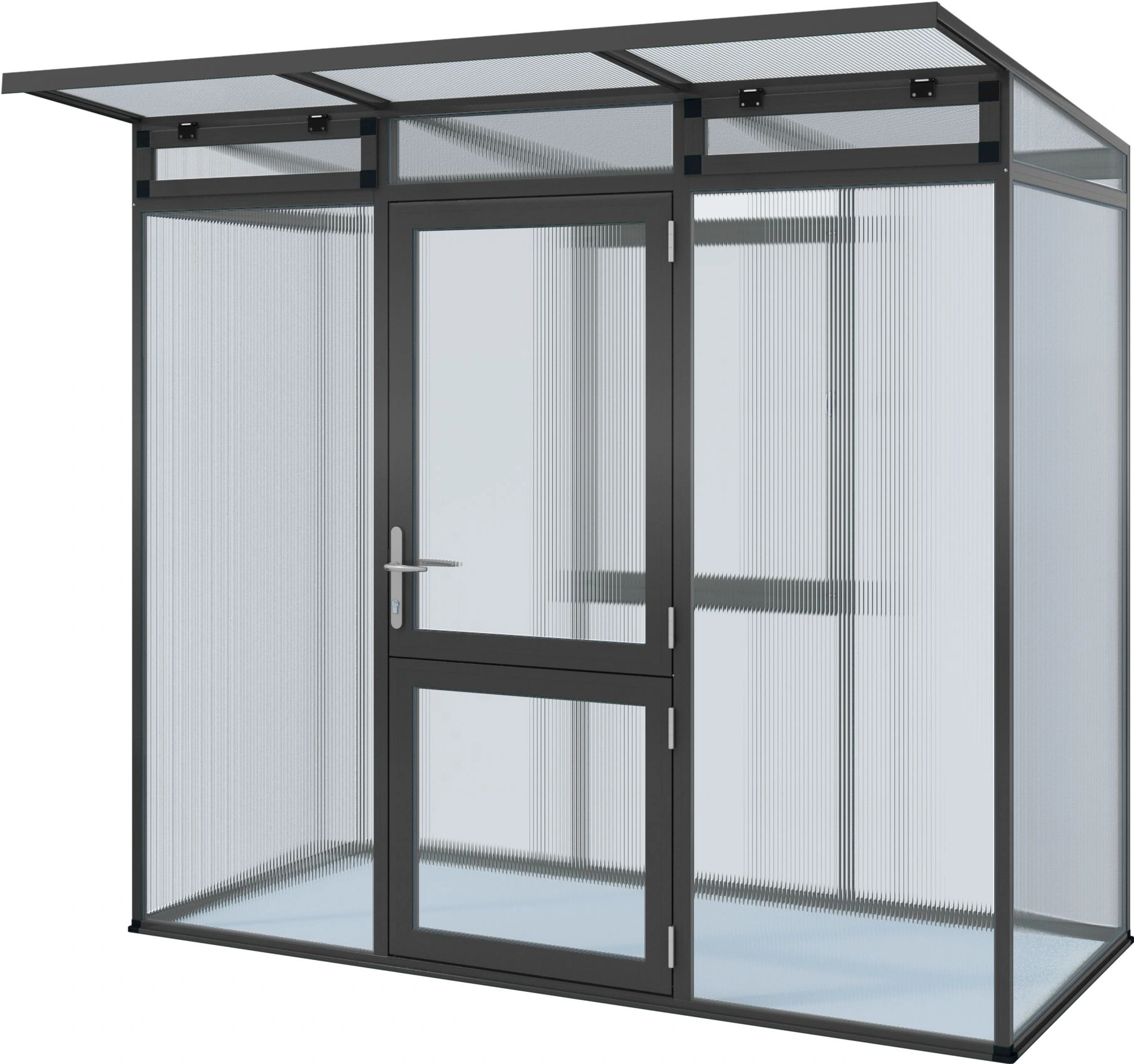 Gewächshaus aus Aluminium und Kunststoff HKP als langlebiges Gewächshaus Linea I für Gartenpflanzen