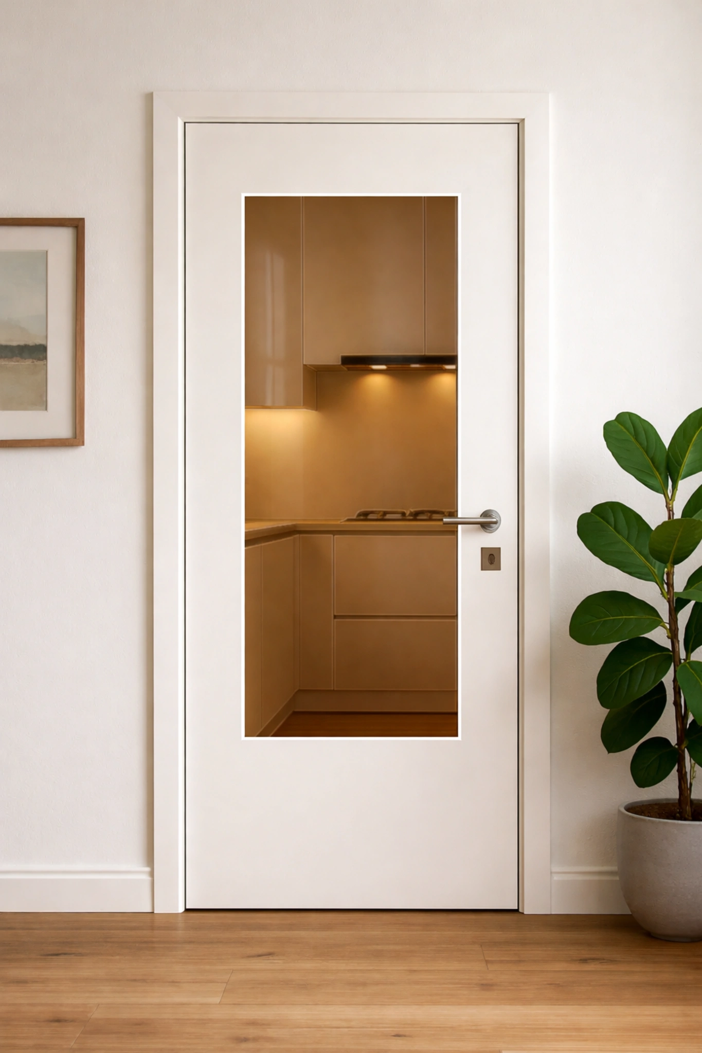 Glaseinsatz aus ESG bronze Glas 4 mm für Türen nach Maß