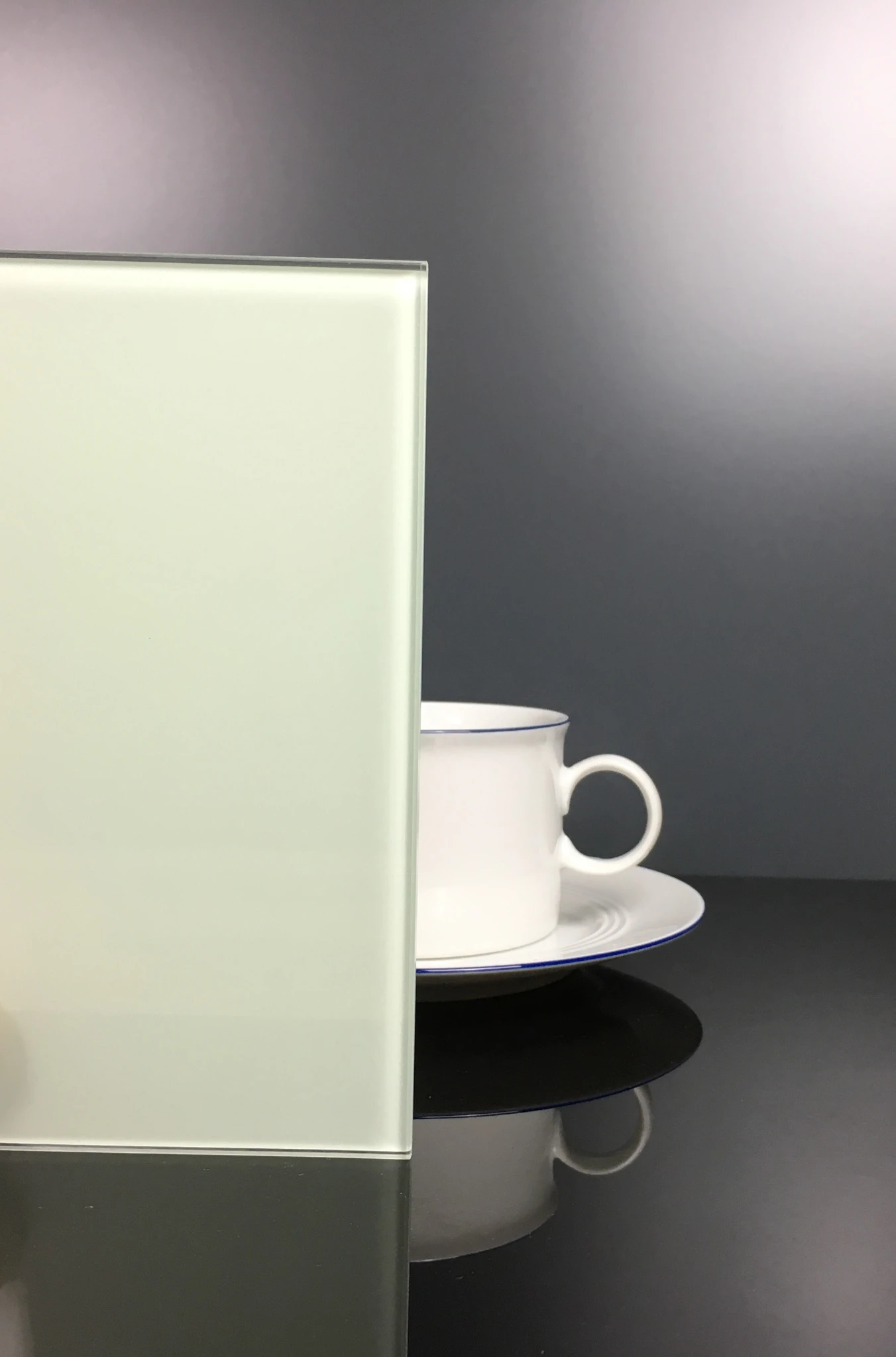 Rückwand für Glasdusche in Hellgrün klar