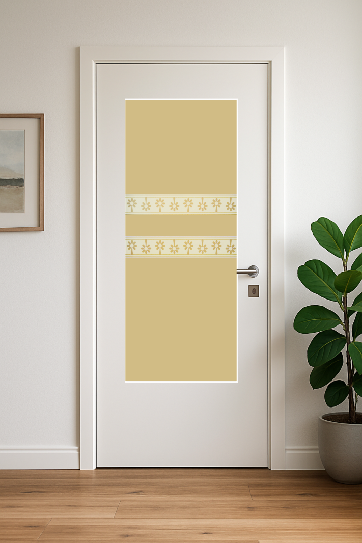 Glaseinsatz Motiv "Flowerband"