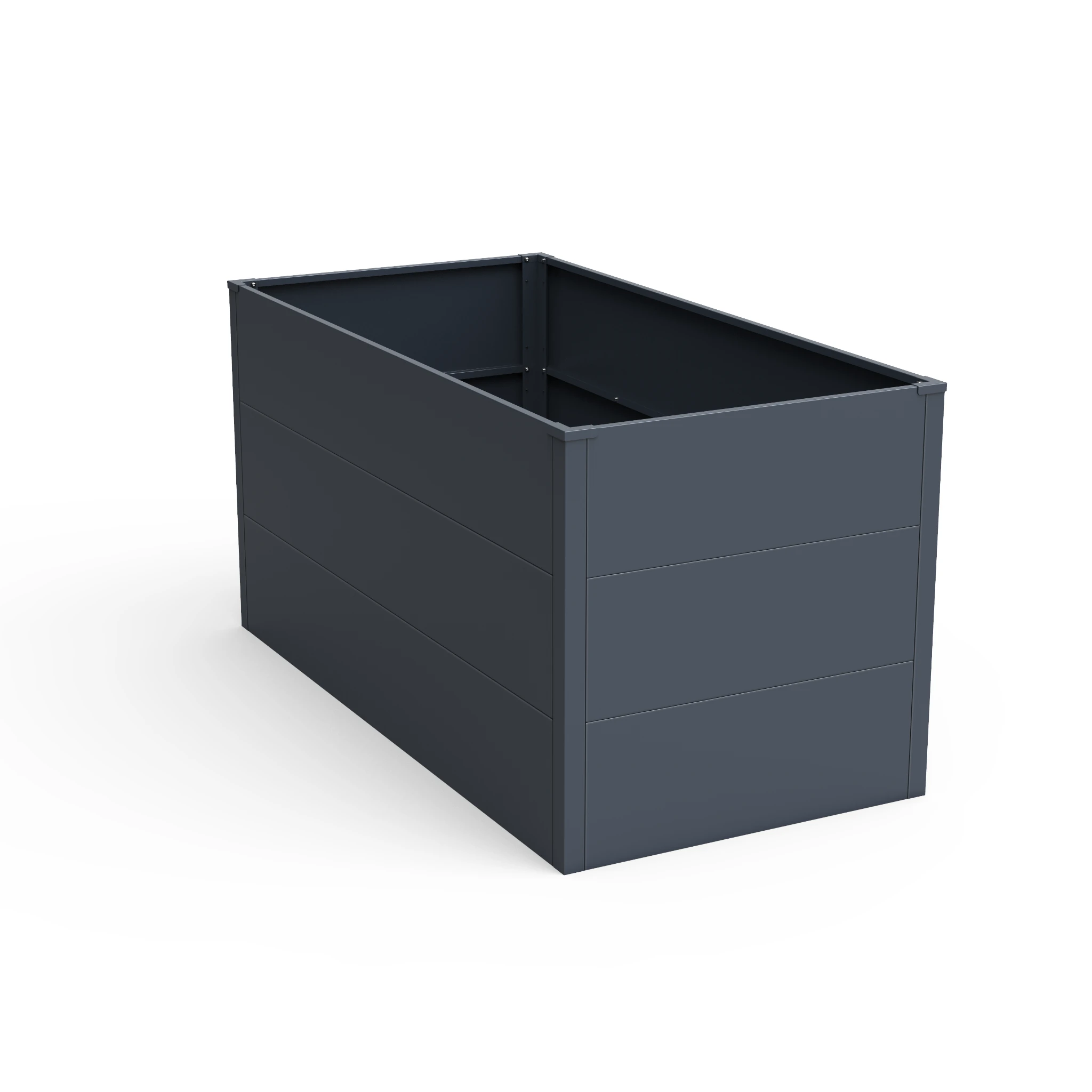 Hochbeet UrbanGrow L Anthrazit Grau zur Bepflanzung von Gemüse und Kräutern im Garten