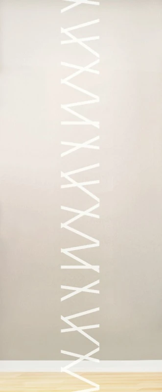 Glaseinsatz aus ESG Klarglas 4 mm mit Sandstrahlmotiv Mikado für Türen nach Maß