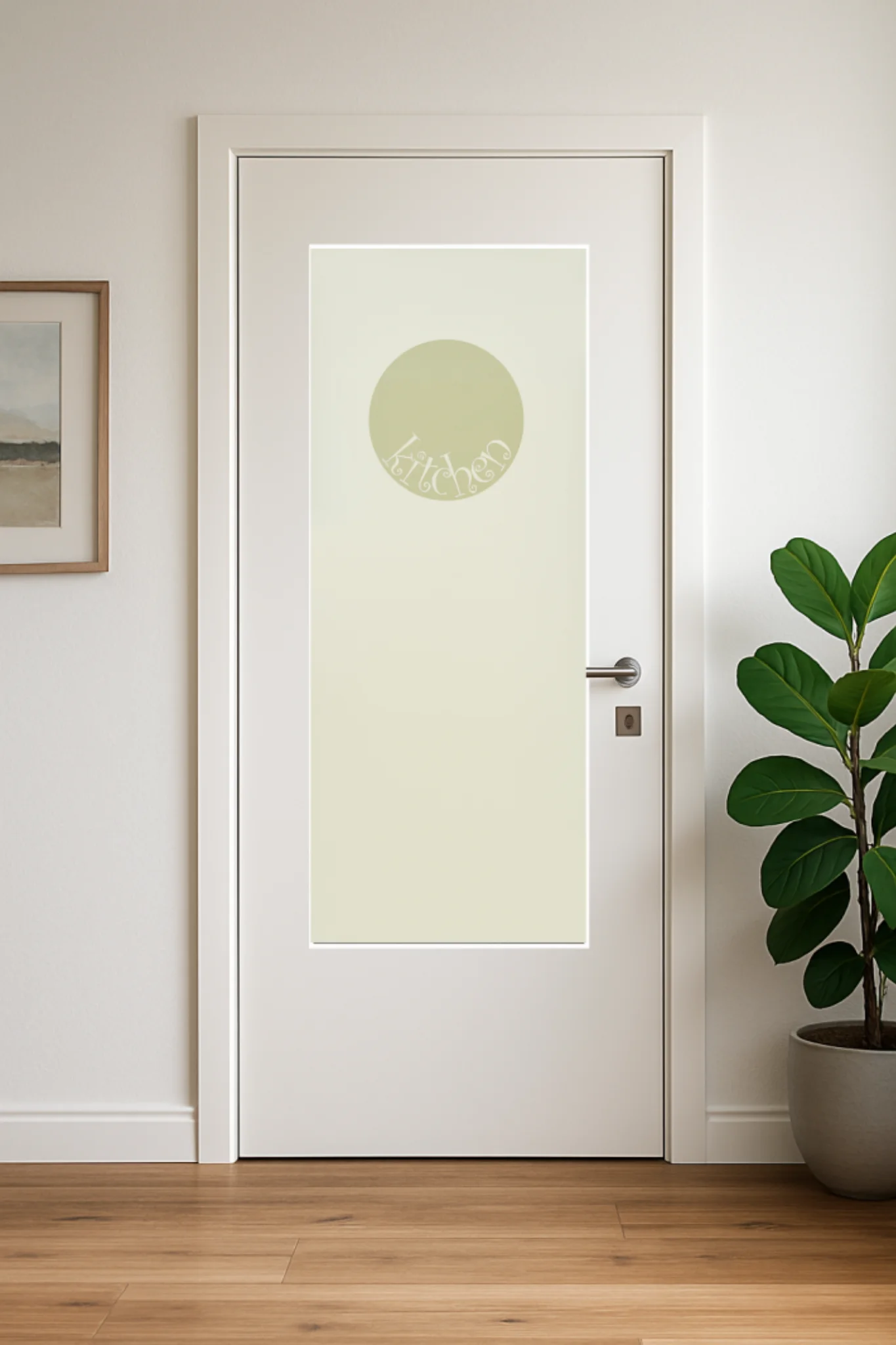 Glaseinsatz aus ESG Klarglas 4 mm mit Sandstrahlmotiv Porthole für Türen nach Maß