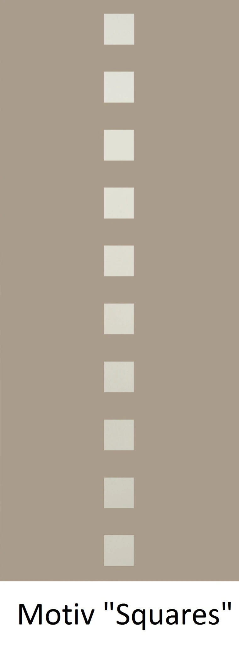 Schiebetür aus ESG Klarglas 8 mm mit Sandstrahlmotiv Squares für Innenräume nach Maß gefertigt