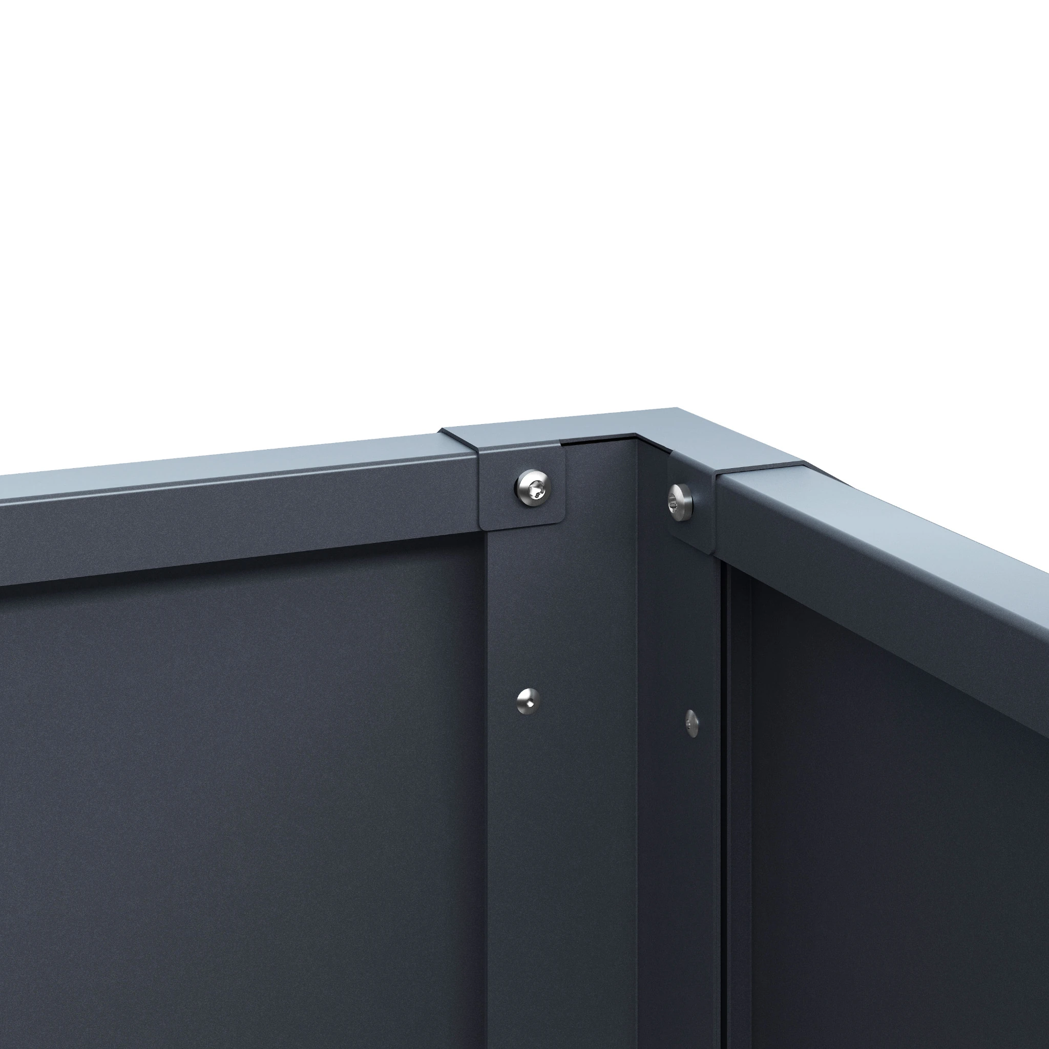 Hochbeet UrbanGrow XL Anthrazit Grau zur Bepflanzung von Gemüse und Kräutern im Garten