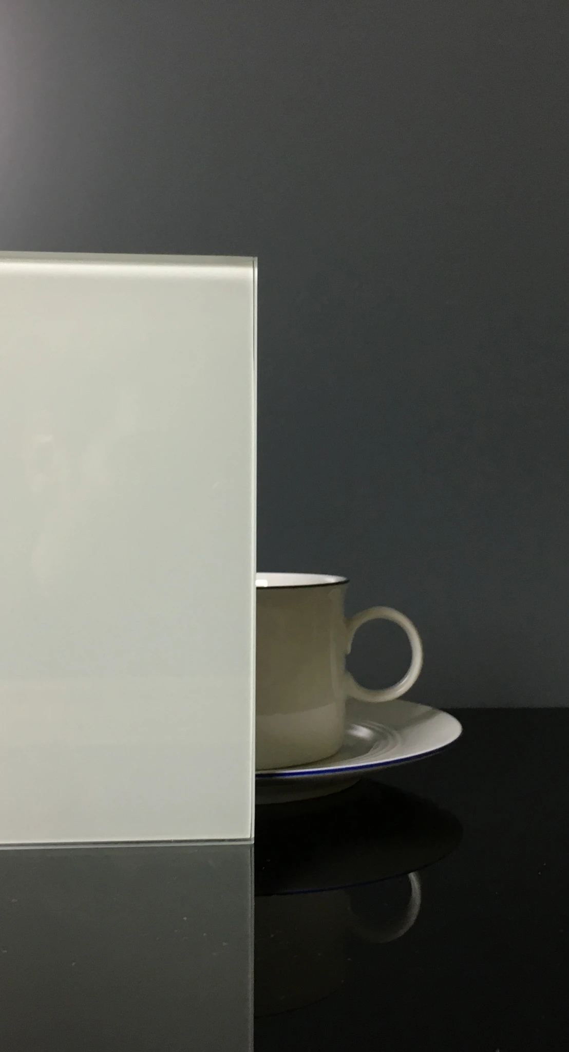 Küchenrückwand aus ESG Glas in RAL 7035 Lichtgrau in 4 mm, 6 mm oder 8 mm nach Maß gefertigt