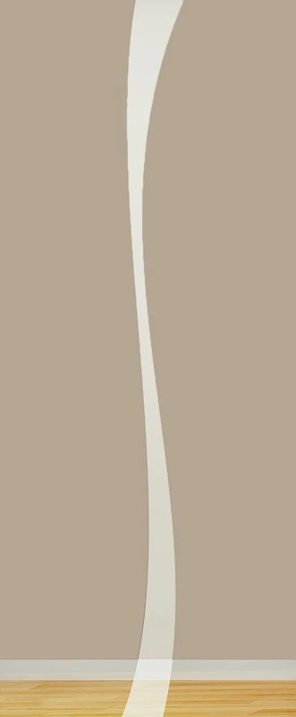 Glaseinsatz aus ESG Klarglas 4 mm mit Sandstrahlmotiv Stream für Türen nach Maß