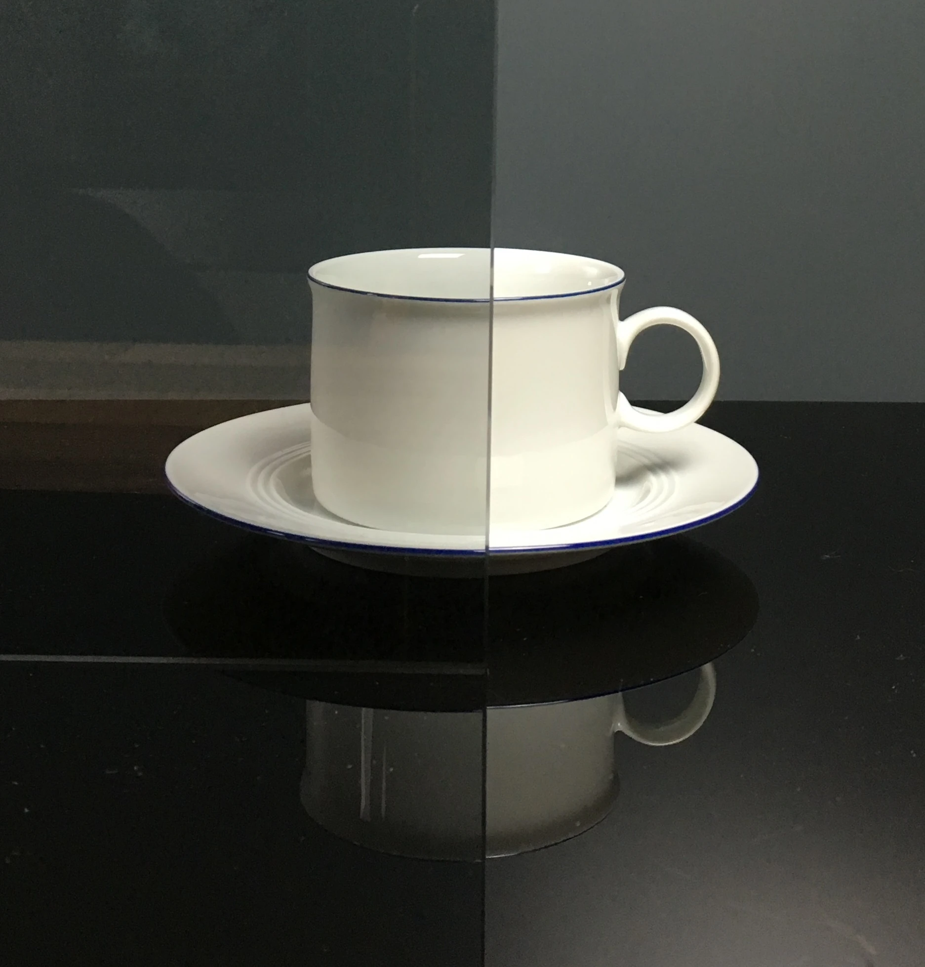 Glaseinsatz aus ESG grau 4 mm für Türen nach Maß