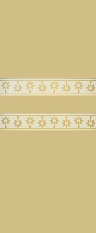 Glaseinsatz aus ESG Klarglas 4 mm mit Sandstrahlmotiv Flowerband für Türen nach Maß