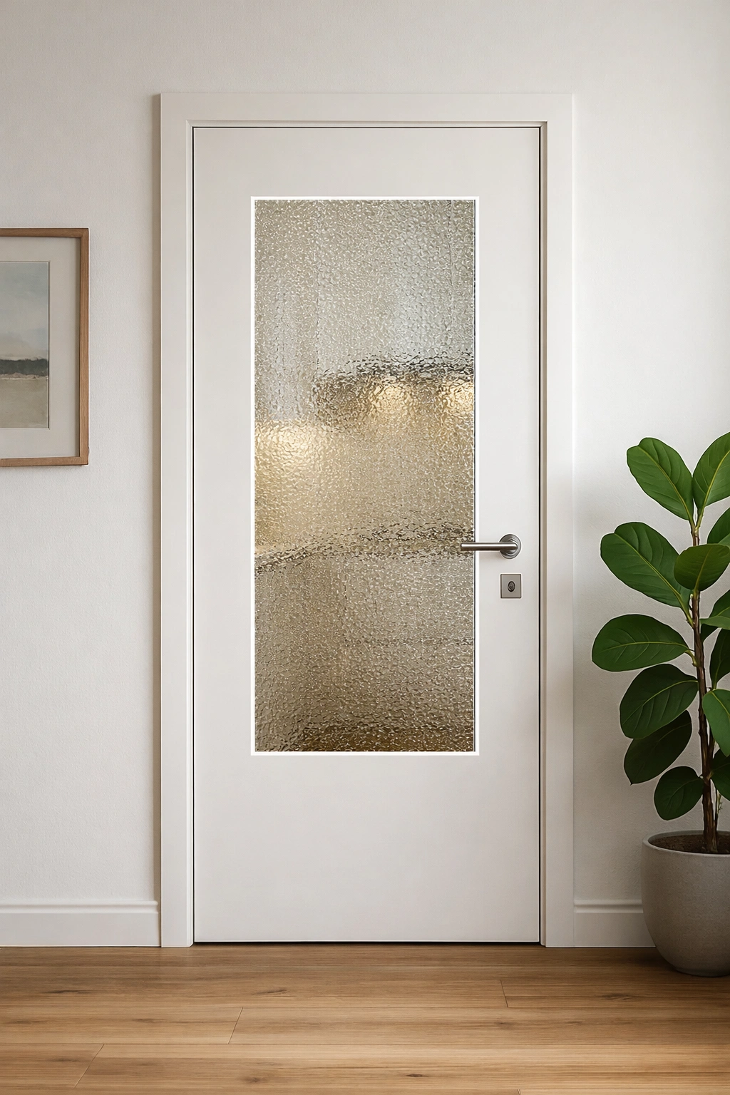 Glaseinsatz aus ESG Designglas 4 mm Masterpoint für Türen nach Maß